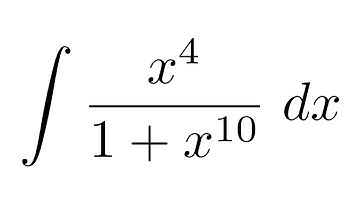 Integral of x^4/(1+x^10) (substitution)
