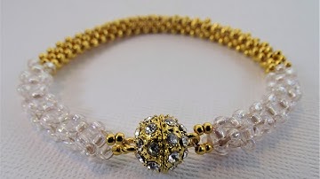 Cubic Right Angle Weave (CRAW) Bracelet