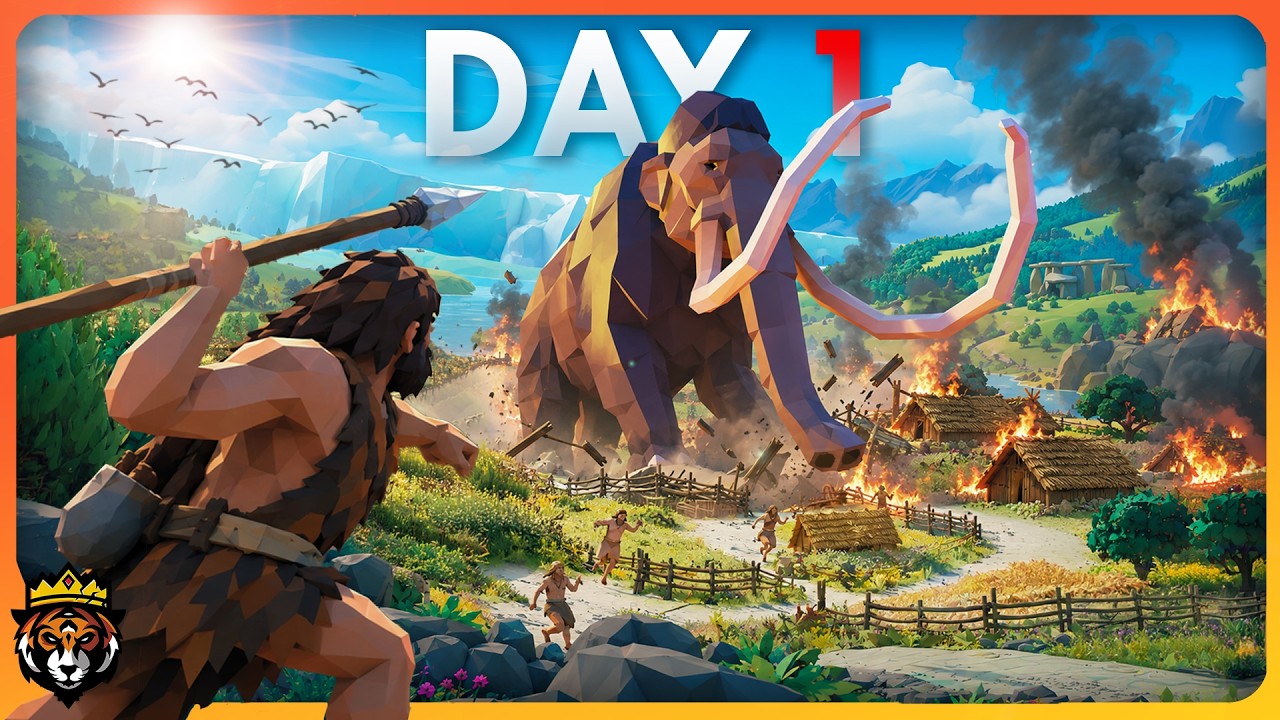 This STUNNING New Caveman Survival Game is Surprisingly Good...
