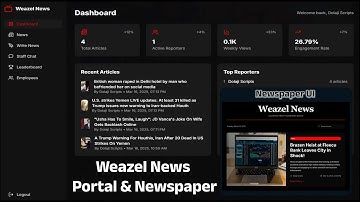 FiveM Weazel News Portal & Newspaper | FiveM News Job MDT