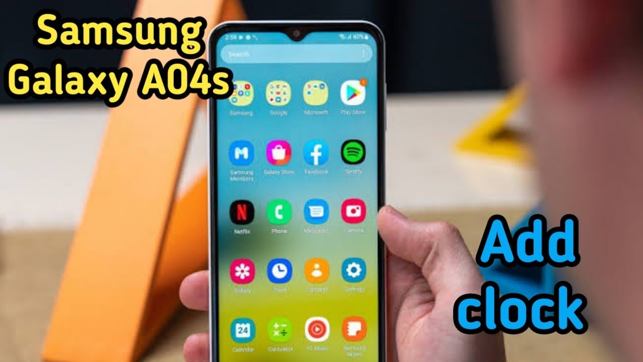 how-to-add-clock-in-samsung-galaxy-a04s-samsung-galaxy-a04s-mein