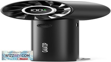 Gaiatop Portable Mini Fan 3 Speed Handheld Fans with Power Display Flashlight