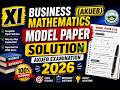 BUSINESS MATHEMATICs Model Paper Solution AKUEB Examination 2026