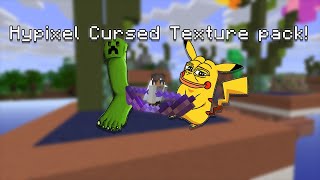 Using the most CURSED Skywars Texture Pack...