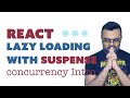 React suspense | lazy loading | code splitting | concurrency mode