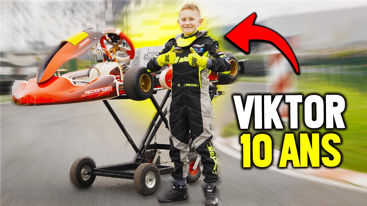 Viktor, 10 ans, présente son KARTING de compétition (Redspeed X30)