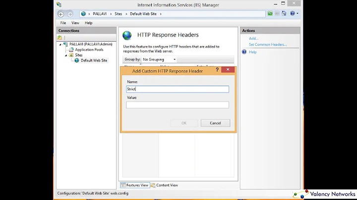 How to Setup Strict Transport Security Header on IIS Webserver