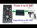 Doubling VRAM? Upgrading an RX 480 from 4 to 8 GB