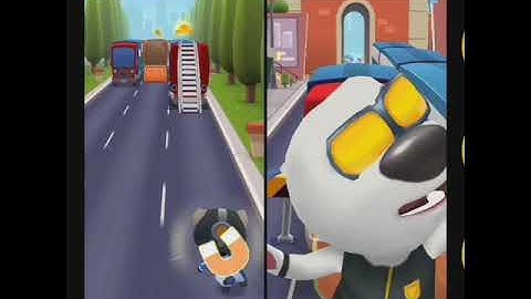 Double screen reverse play game