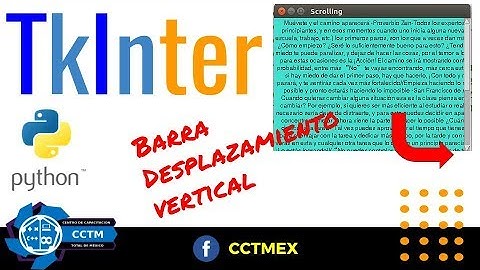 TkInter para Python: Barra para desplazamiento vertical/Scrollbar (Básico)