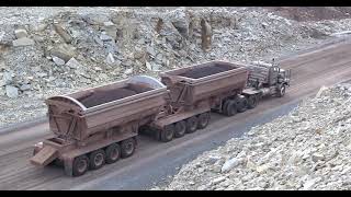 Lower mining costs per ton with a tractor trailer combo