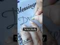 Tracing “Dream” Script | Tattoo Apprentice #tattoostudy #scripttattoo