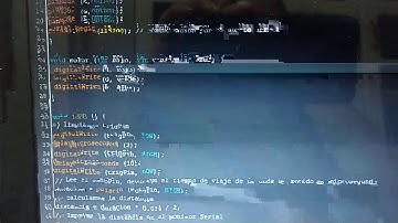 Indicador de distancia con sensor ultrasonico utilizando ESP32