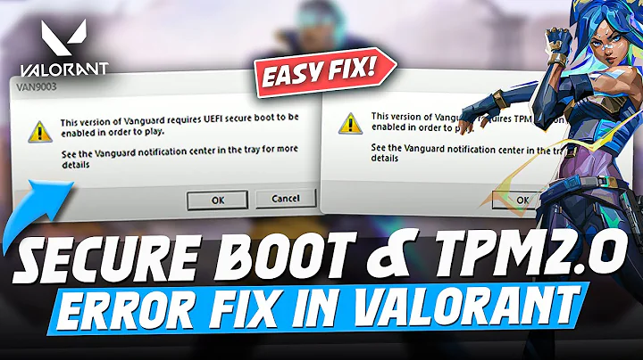 How To Fix UEFI Secure Boot & TPM 2.0 Error in Valorant (2025) | Valorant Patch 11 Update Error Fix