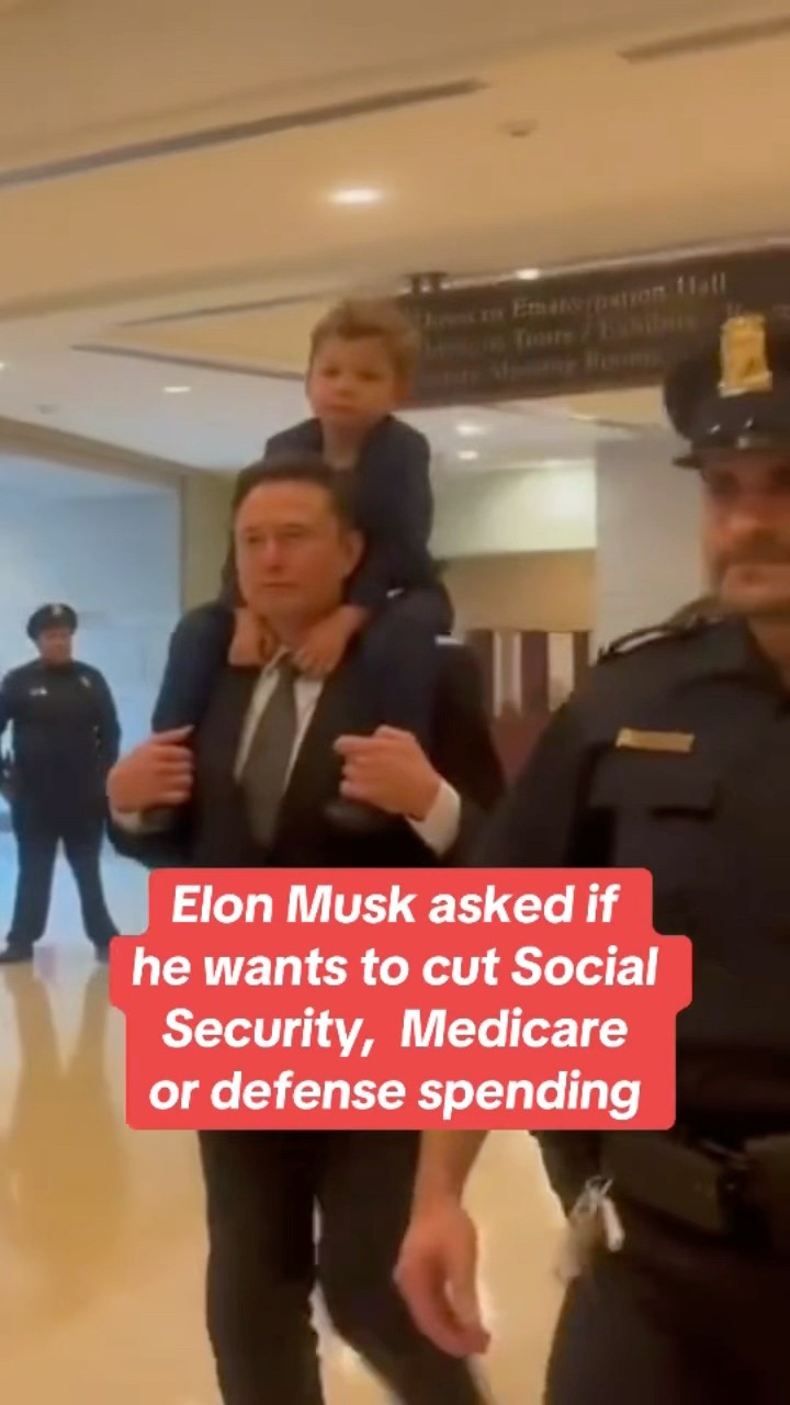 Elon Musk asked if he would cut Social Security, Medicare or defense spending #shorts
