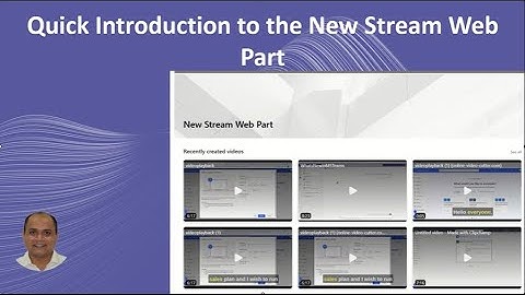 Microsoft Stream web part #SharePoint #NewStreamWebPart #CollaborationTools #Microsoft365