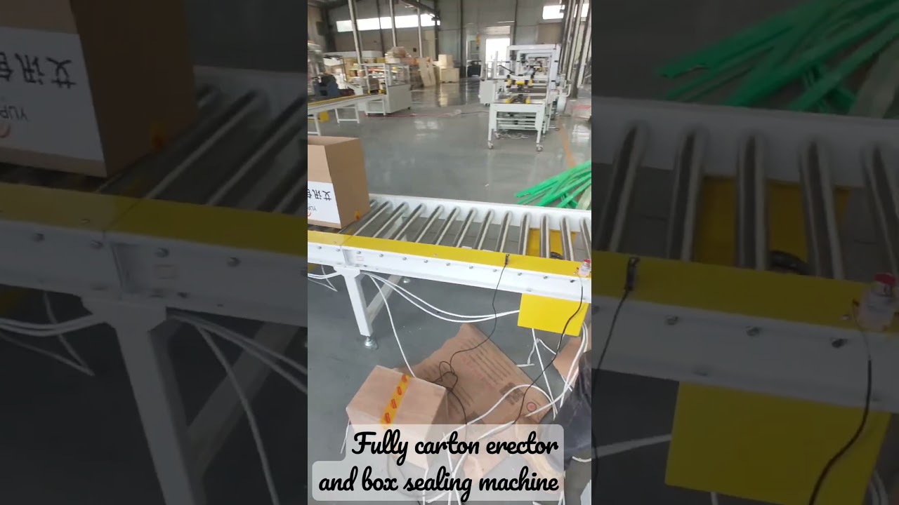 Fully case erector and box sealing machine line ,carton tapper ,box tapping machine