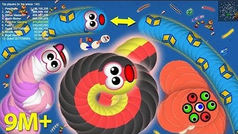 Snake Io 🐍 Game I Reached  By Highest + Point in This Map & The Record Top1 Epic Delicious! GamePlay