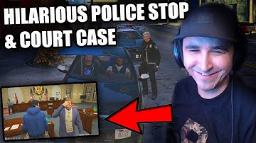 Summit1g HILARIOUS POLICE STOP & CHASE + FUNNIEST COURT CASE WITH HUTCH!