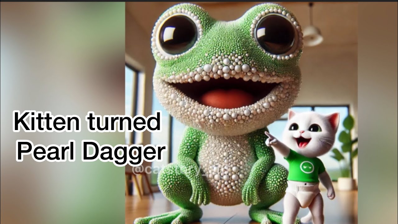 Kitten turned Pearl Dagger 