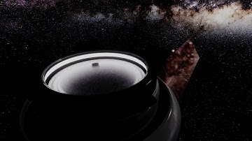 Blender EEVEE Render: Spaceship with Solar Panels in FullHD 1080P