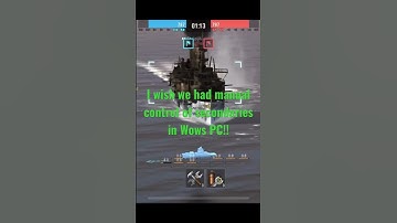 I wish we had manual control of secondaries in Wows PC!!