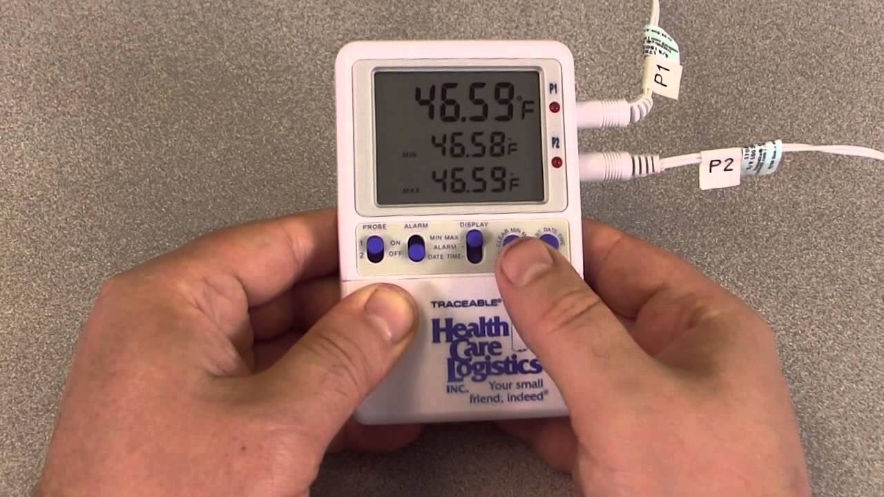 Time and Date Mininum-Maximum Thermometer