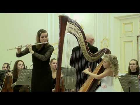 видео: W.A. Mozart - Concerto for Flute and Harp KV 299 (2nd movement)