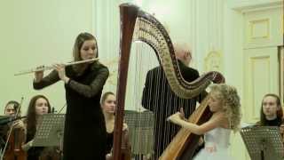 W.A. Mozart - Concerto for Flute and Harp KV 299 (2nd movement) chords