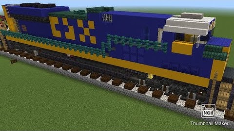Minecraft CSX SD70ACE Locomotive Tutorial