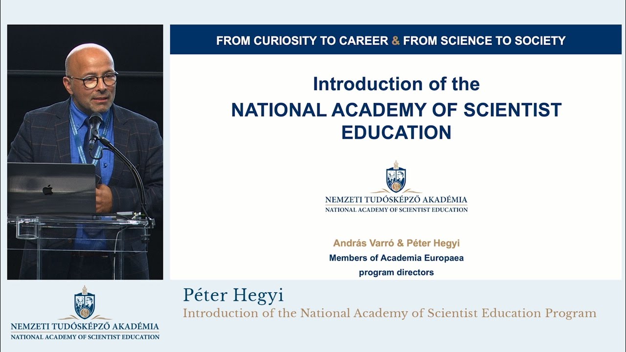 Péter Hegyi: Introduction of the National Academy of Scientist Education Program