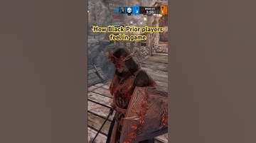 POV: How Black Prior players feel in for honor #forhonor