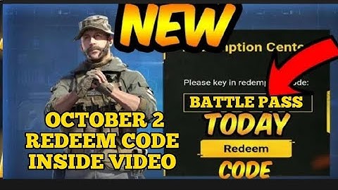 REDEEM CODE INSIDE VIDEO BATTLE PASS GIVE AWAY SEASON 8  October 2 + SHOUT OUT #callofduty #codm