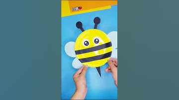 DIY Plastic Plate Bumble Bee | Paper Plate Bee Craft For Kids | Easy Crafts from Recycled