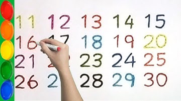How to learn, read and write numbers 11 to 30 easy | NB Arts