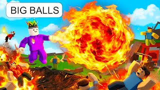 I Created a MASSIVE FIREBALL and Hit Players With It Roblox