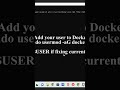 Docker permission error