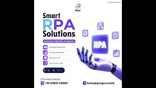 Accelerate business efficiency with Smart RPA solutions designed to automate repetitive tasks, strea