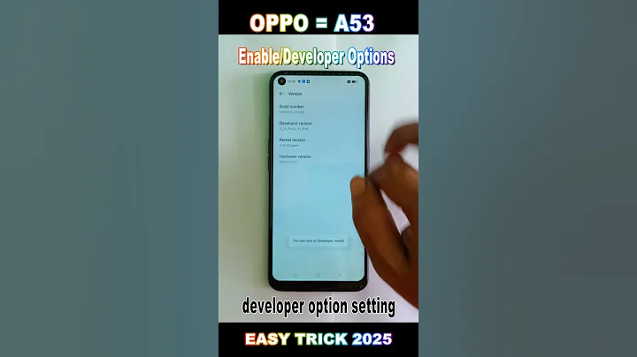 How To OPPO A53  Enable Developer Options, Developer Settings For //OPPO A53 2025//