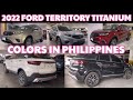 2022 Ford Territory Titanium - Colors in Philippines