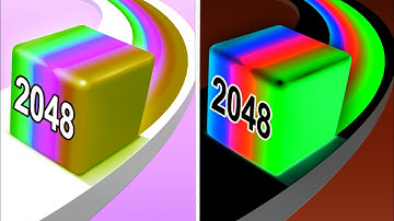 Jelly Run 2048 vs  Reverse Video Colour Run walkthrough , iOS Android New Update ( part : 22 )