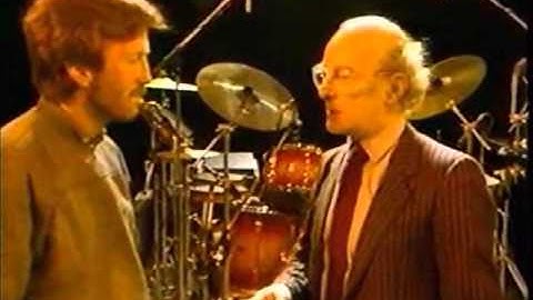 Eric Clapton Talks to Ray Coleman During Rehearsal - 1985