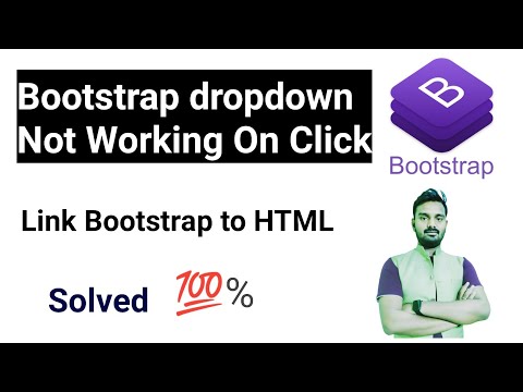 Bootstrap DropDown Menu Not Working On Click | Bootstrap 5 DropDown Not Working @Glitchnavigator