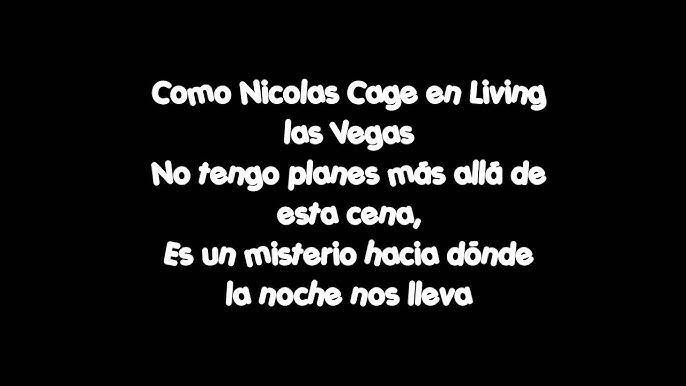 Amaral Como Nicolas Cage Letra Youtube