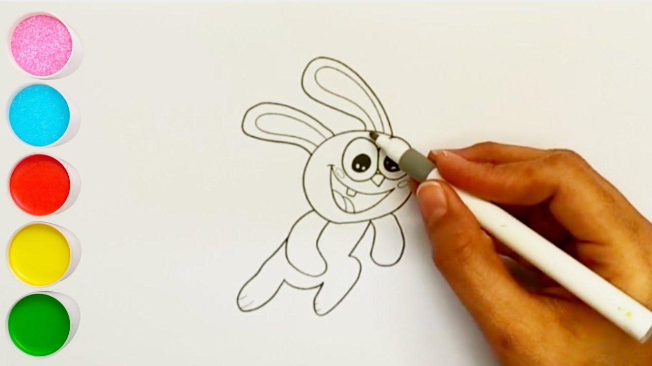 صفحة تلوين ارنب لطيف | فنون تلوين ممتعة للاطفال