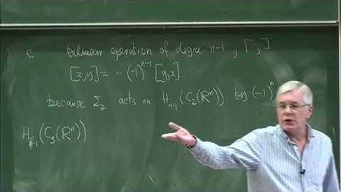 Prof. John Jones | The Hochschild cochain complex, operads, and the Deligne conjecture II