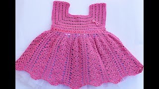 Vestido niña a crochet muy fácil y rápido