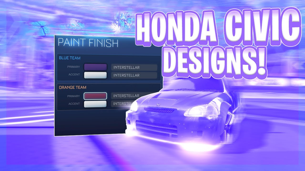 TOP 10 CLEANEST HONDA CIVIC DESIGNS OF ALL TIME! (Rocket League Car