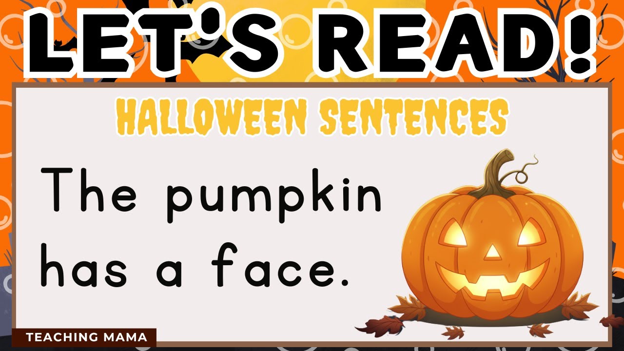 ДАВАЙТЕ ЧИТАТЬ! | СПЕЦИАЛЬНЫЙ ВЫПУСК К ХЭЛЛОУИНУ | УЧИМСЯ ЧИТАТЬ ПО-АНГЛИЙСКИ | ЛЕГКИЕ ПРЕДЛОЖЕНИ...