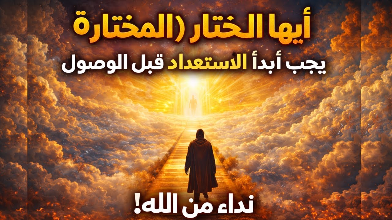 أيها المختار (المختارة): يجب أن تبدأ الاستعداد قبل الوصول – نداء من الله!